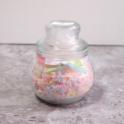星あつめキャンドル　キャンディポット入り【B】 1枚目の画像