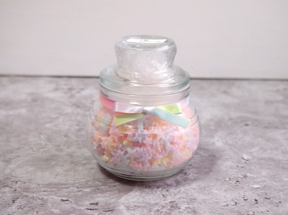 星あつめキャンドル　キャンディポット入り【B】 1枚目の画像