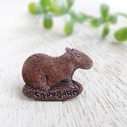 Capybara Goods♪Capin Badge Capybara Pins Pin Badge 第1張的照片