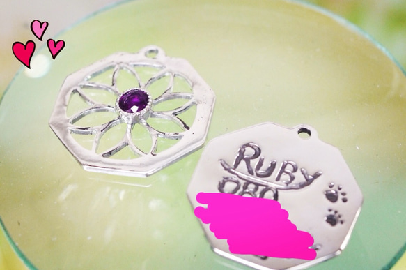 【受注製作】オリジナル犬・猫ちゃん用迷子札（ネームタグ） 【受注製作】オリジナル犬・猫ちゃん用迷子札（ネームタグ） EIM1248189049(9490円)