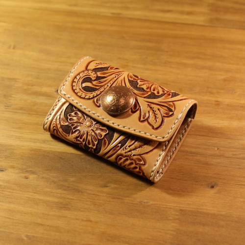 受注製作／キーケース シェリダンスタイルカービング キーケース GAKU  