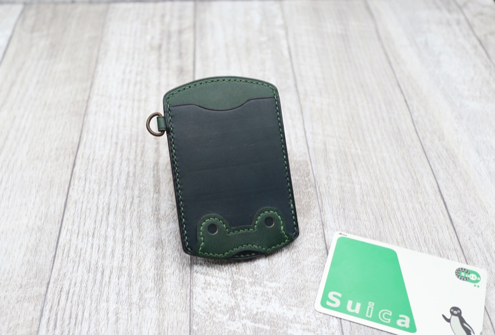 カエルちゃんのパスケース [本革]