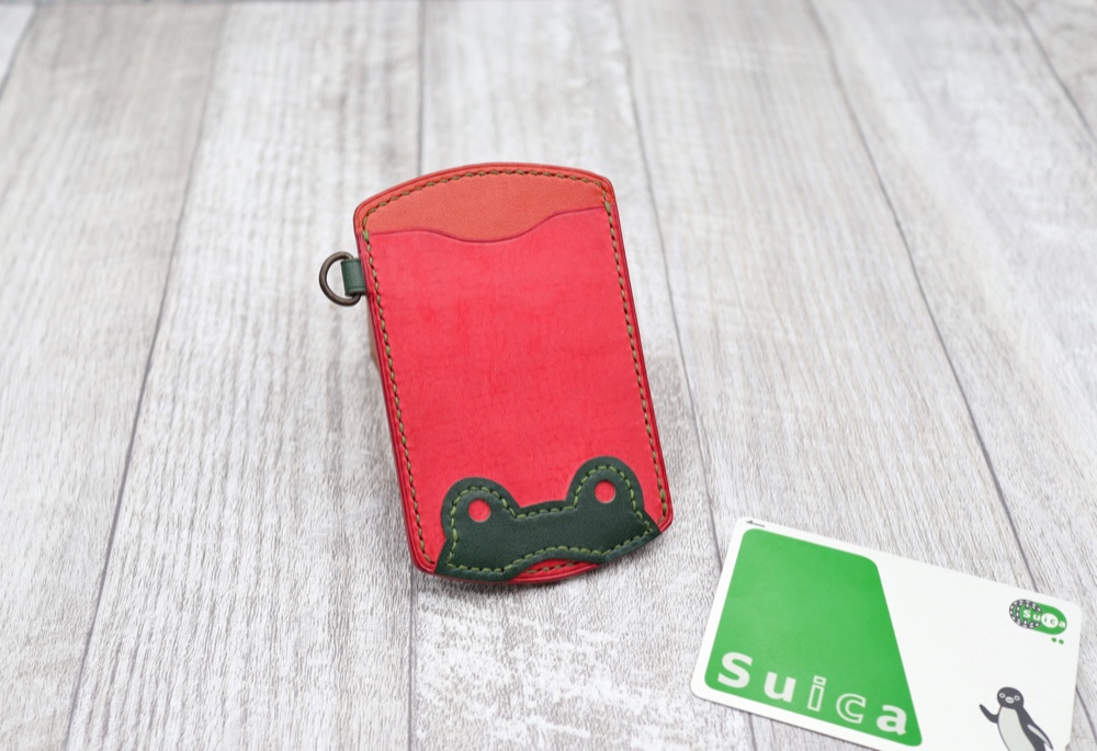 カエルちゃんのパスケース [本革]