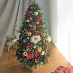 「Creema限定」クリスマスツリー　ヒムロスギとたくさんの実 1枚目の画像