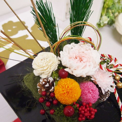 フラワーアレンジメントA フラワーアレンジメント ～apple green～ プリザーブドフラワー