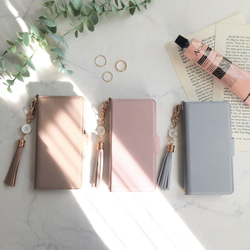 全機種対応★薄型軽量ハイクオリティ シンプルレザー調 アイフォン 手帳型スマホケース アイホン iPhoneケース 北欧 2枚目の画像