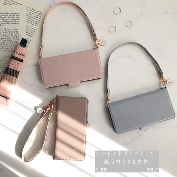 全機種対応★薄型軽量ハイクオリティ シンプルレザー調 アイフォン 手帳型スマホケース アイホン iPhoneケース 北欧 9枚目の画像