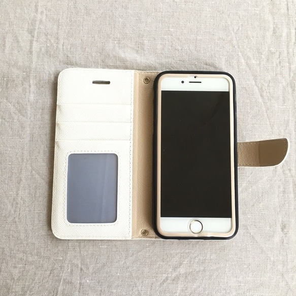 【iPhone6/6s】ペイズリー柄*タッセル付*上質PUレザー*アイフォン手帳型ケース★アイホン 3枚目の画像