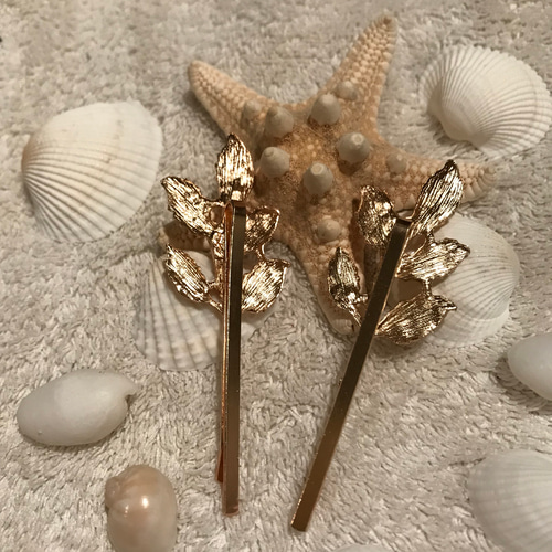 即発送/ゴールド　2点セット✭ ヘアピン パール×ゴールドヘアピンセット - ヘアアクセサリーを激安で通販販売