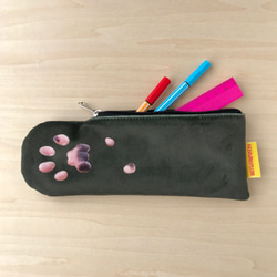 Cat Paw pouch_フワフワkhaki_ムッシューの手のポーチ 3枚目の画像