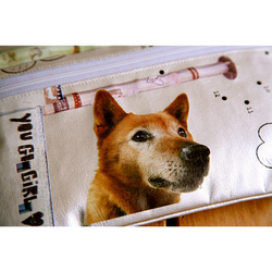 Matsu pouch - 素朴な犬のポーチ 4枚目の画像