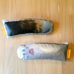 Cat Paw pouch - 三毛猫の手のポーチ 2枚目の画像