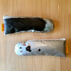 Cat Paw pouch - しろくろ猫の手のポーチ 2枚目の画像