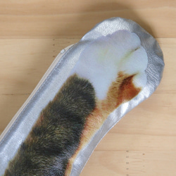 Cat Paw pouch - キジトラ三毛猫の手のポーチ 4枚目の画像