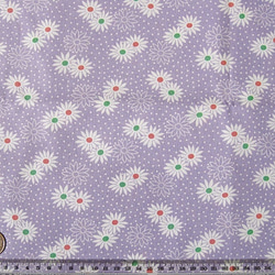 白小花×薄紫　USAコットン[N307] 2枚目の画像
