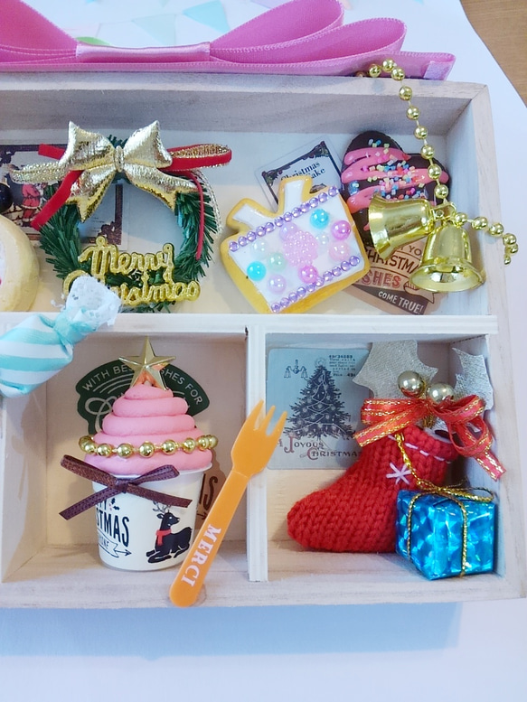 sale ♥ X'masプレゼントbox ♥ ピンク 3枚目の画像