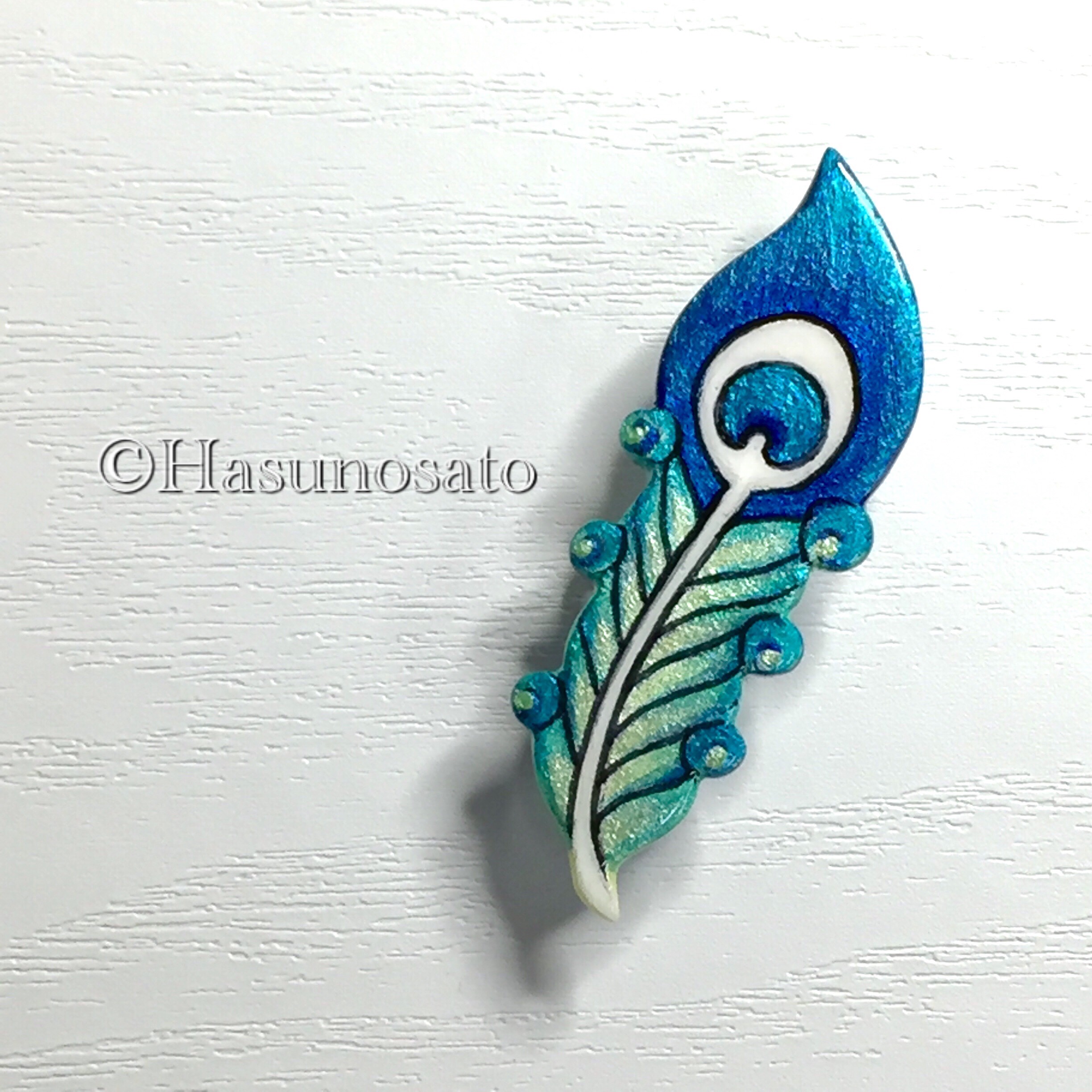 英山作‼︎本鼈甲ブローチと孔雀帯留めセット