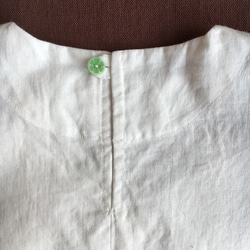 kids ハーフリネンのプルオーバーシャツ 半袖 （受注製作） 2枚目の画像