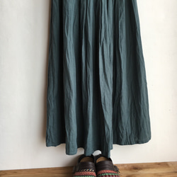 ☆Wガーゼのプリーツスカート  受注製作　カラー選択 1枚目の画像