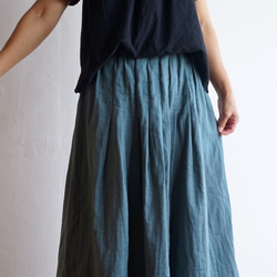 ☆Wガーゼのプリーツスカート  受注製作　カラー選択 4枚目の画像