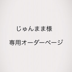 じゅんまま様  専用オーダーページ 1枚目の画像