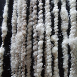 アートヤーン　北海道産羊毛スパイラル　ライトグレー 3枚目の画像