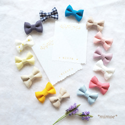 29種類の布から 選べる オーダーメード パッチンピン ヘアアクセサリー