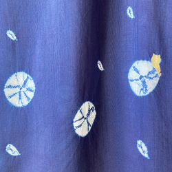 天然藍染　ウールショール 7枚目の画像