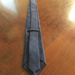 天然藍染　ネクタイ　絹 2枚目の画像
