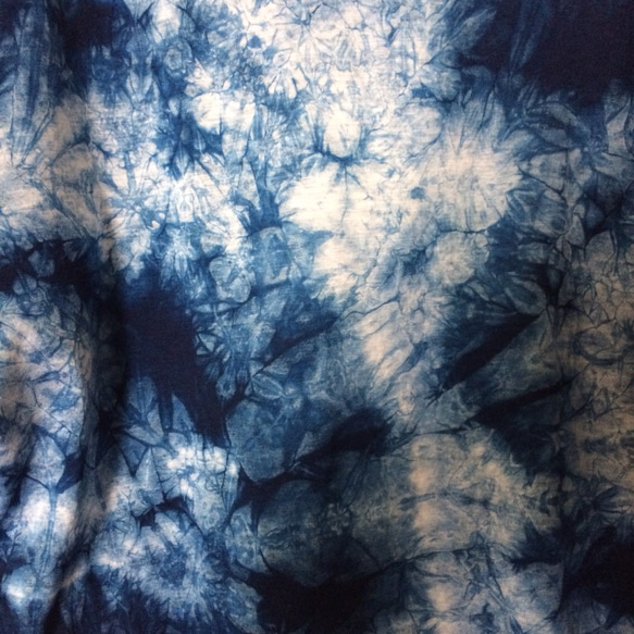 天然藍染　ドルマリンＴシャツ　スーピマ綿 3枚目の画像