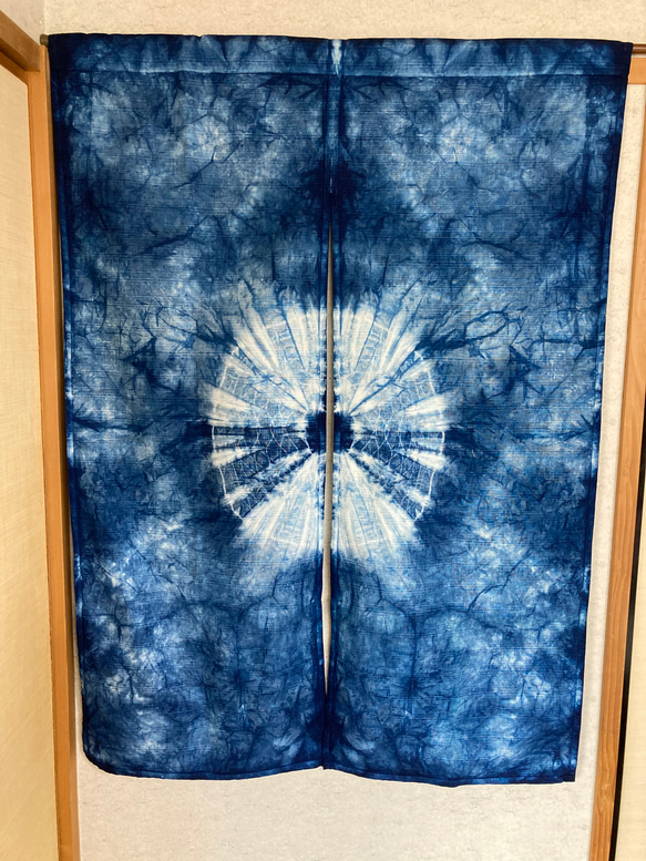 天然靛藍染色棉商譽長115厘米 第2張的照片