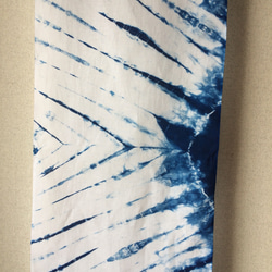 天然靛藍染色手巾棉 第3張的照片