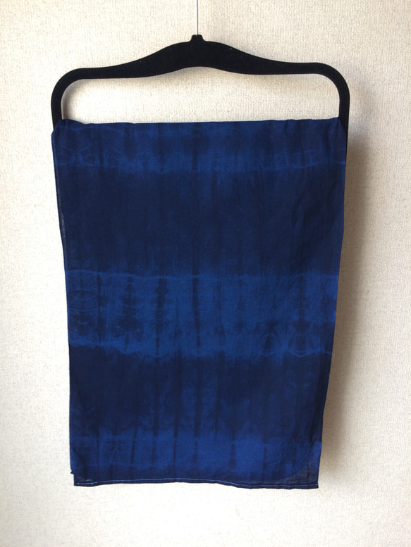 天然靛藍染色手巾棉 第2張的照片