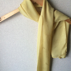 草木染めスカーフ絹 3枚目の画像