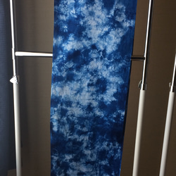 天然藍染 綿日本手ぬぐい地  晒 4枚目の画像