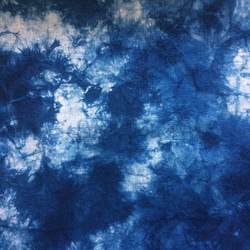 天然藍染 綿日本手ぬぐい地  晒 5枚目の画像