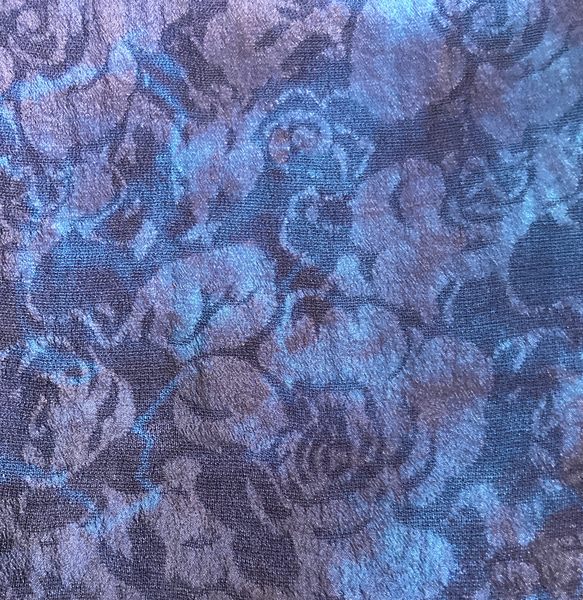 天然藍染  絹スカーフ 4枚目の画像