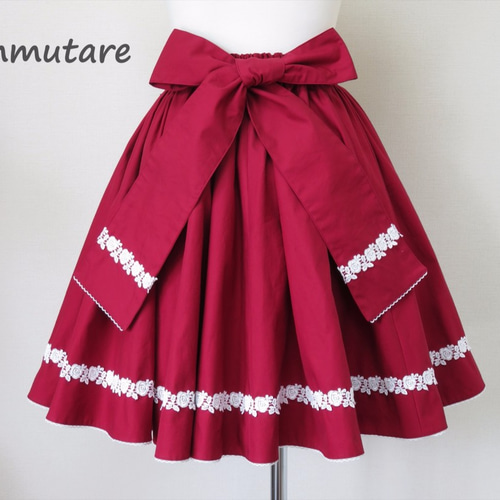 セール 30%OFF】シアードットボリュームフレアスカート
