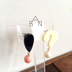 △!? pierce△ivory　!? アクリルピアス　金属アレルギー対応 2枚目の画像