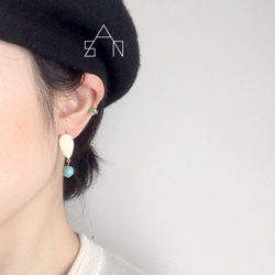 △!? pierce△ivory　!? アクリルピアス　金属アレルギー対応 4枚目の画像