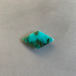 △rhombus barrette（L)  △turquoise 1枚目の画像