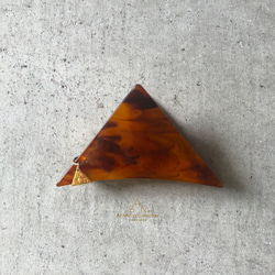 △Triangle hair clip　△べっ甲 2枚目の画像