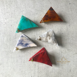 △Triangle hair clip　△べっ甲 4枚目の画像