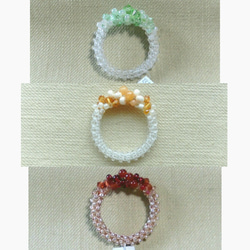 Candy cane Beads ring（赤メノウ） 7枚目の画像