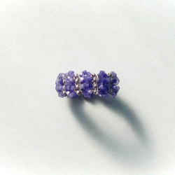 鏈紋戒指【深紫】 第1張的照片