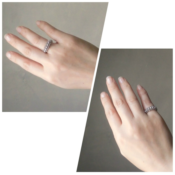 Crystal Anteque Ring / シルバー 4枚目の画像