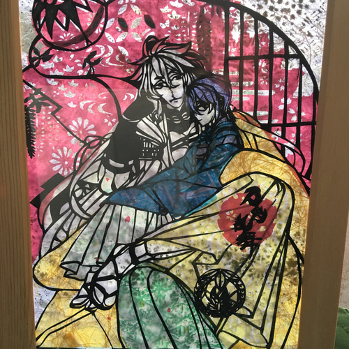 切り絵 小狐丸と三日月宗近 切り絵 sarah 通販 4996781｜Creema