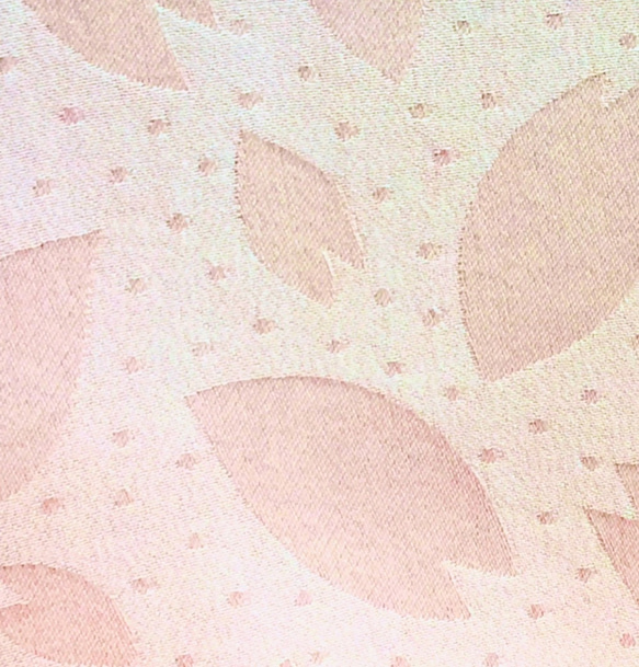 草木染桜柄シルクストール（サクラピンク） 5枚目の画像