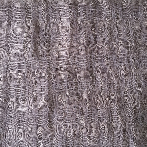 草木染絹/麻ビックストール（グレイ） 5枚目の画像