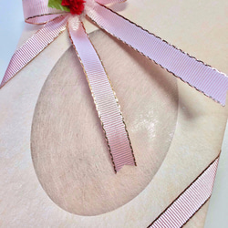 草木染刺繍ハンカチ　バラ（ミモザイエロー） 4枚目の画像